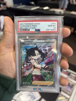 Pokemon Marnie's Pride (Full Art) 171/172 Swsh09: Brilliant Stars Holo PSA 10 - Image 1