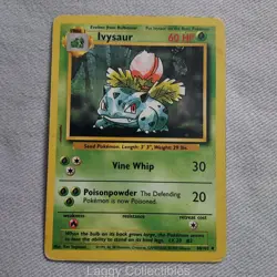 Pokemon Base Set Unlimited 30/102 Ivysaur - Uncommon - Damaged - Image 1