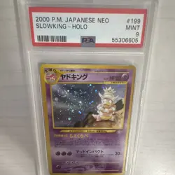 PSA 9 2000 Japanese Slowking Holo #199 Gold, Silver, to a New World - Image 2