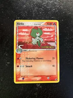 Kirlia 33/101 Dragon Frontiers Delta Species Reverse Holo Rare Pokemon TCG HP - Image 1