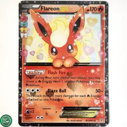 Pokemon TCG Flareon RC6 Generations Radiant Collection Holo LP Light Play - Image 1