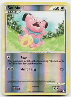 Snubbull 71/95 Common Call of Legends Pokemon Reverse Holo Near Mint - Image 1