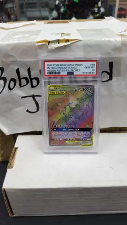 2019 MOLTRES ZAPDOS ARTICUNO GX SECRET FULL ART HIDDEN FATES POKEMON PSA 10 #69 - Image 1