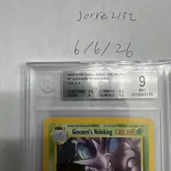 Giovanni'S Nidoking - 2000 Pokemon Gym Challenge Unlimited Holor R #7 - BGS 9 - Image 2
