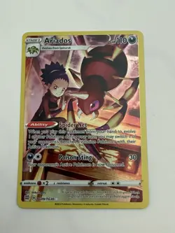 Pokemon TCG Ariados Sword & Shield: Brilliant Stars TG09/TG30 Secret Rare VLP - Image 1