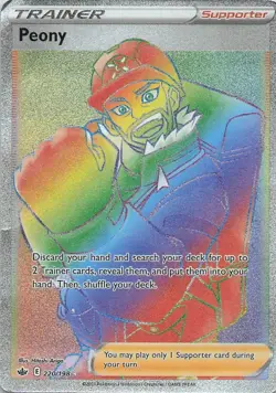 Peony - 220/198 - Secret Rare Pokemon SWSH06 - Chilling Reign - Image 1