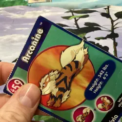 1999 Pokemon Burger King Poketrivia Promo #59 Arcanine - Image 4