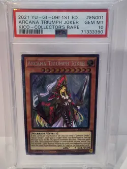 PSA 10 YuGiOh Arcana Triumph Joker First Edition Collector’s Rare - Image 1