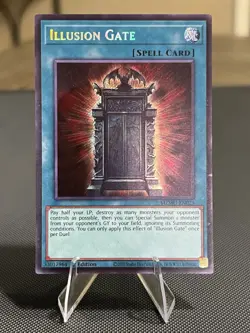 Yu-Gi-Oh Illusion Gate MZMU-EN023 Secret Rare 1st Edition Lightly Played - Image 3
