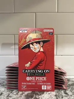 (10) One Piece OP13 Carrying on His Will Sleeved Blister Packs LOT of 10 Booster - Image 1