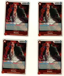 Set Of 4 Shanks (008) OP12-008 Rare Legacy of the Master One Piece LP - Image 1