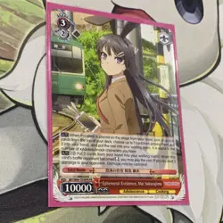 Weiss Schwarz Ephemeral Existence Mai Sakurajima Bunny Girl Senpai Alternate Art - Image 1