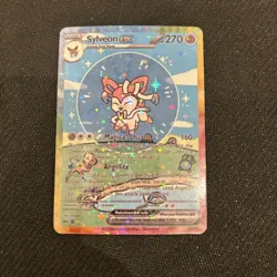 Pokemon Bubble Sylveon Special Doujin Art Starry Holo Card - Image 1