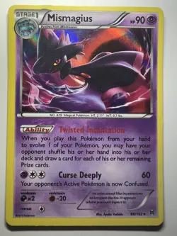 1x Mismagius 66/162 HOLO RARE XY BREAKthrough Pokemon TCG Card - Image 1