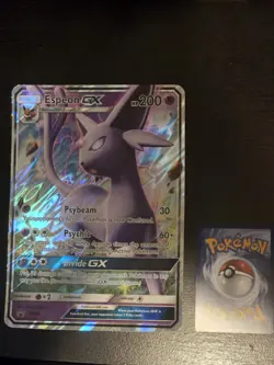 Espeon GX SM35 Pokemon Black Star Promo 2017 English Full Art Holo JUMBO Card - Image 1