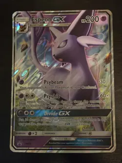 Espeon GX SM35 Pokemon Black Star Promo 2017 English Full Art Holo JUMBO Card - Image 2