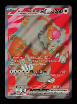 Bloodmoon Ursaluna ex 202/167 Ultra Rare Twilight Masquerade Pokemon Cards - Image 1
