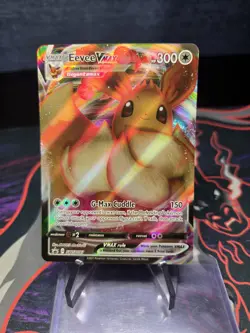 Eevee VMAX SWSH087 Holo Full Art Promo Shining Fates Pokemon Card - Image 1