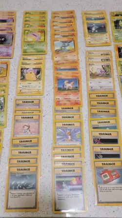 HUGE Pokemon Base Set (Unlimited) 100 card lot RARES, UNC, COMMON vintage WOTC - Image 3