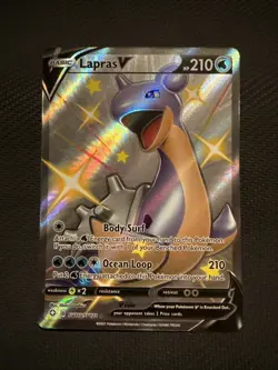 Lapras v SV110/SV122 Shining Fates Full Art Holo Pokemon Card - Image 1