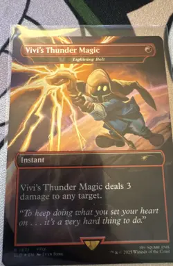 Vivi's Thunder Magic - Lightning Bolt (Rainbow Foil) Secret Lair Drop Foil - Image 1