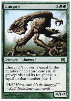 Light Play x 1 Lhurgoyf - Foil 8th Edition - Image 1