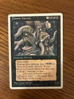 Cosmic Horror MTG Core Set 4th Edition Rare Regular. M3 - Image 2