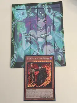 Yugioh 1x Queen of the Blazing Domain MP25-EN147 2025 Mega-Pack 1st Edition NM - Image 1