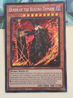 Yugioh 1x Queen of the Blazing Domain MP25-EN147 2025 Mega-Pack 1st Edition NM - Image 2