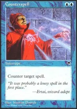 MTG Counterspell, Tempest, Moderately Played, English - Image 1