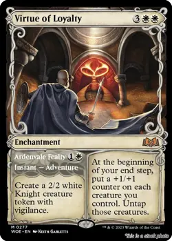 MTG Virtue of Loyalty (Showcase) [WOE - 277] LP - Image 1
