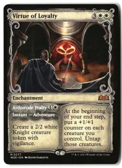 MTG Virtue of Loyalty (Showcase) [WOE - 277] LP - Image 2