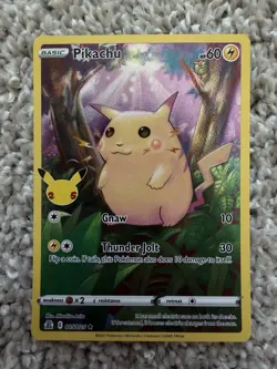 POKEMON CELEBRATIONS PIKACHU #005/025 HOLO RARE STAR FULL ART NM SHIPS TODAY! - Image 1