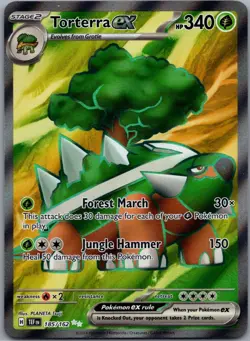 Torterra ex 185/162 Temporal Forces Pokemon TCG Holo Ultra Rare NM - Image 1
