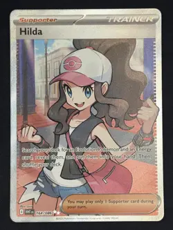 Hilda 164/086 UR Ultra Rare Full Art Holo Trainer SV: White Flare Pokemon NM - Image 1