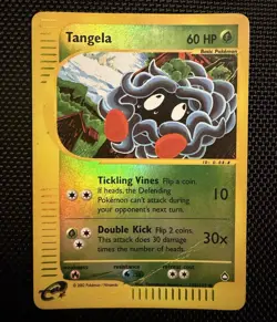 Pokemon TCG Tangela 112/147 Expedition Regular Common 2002 60 HP Tomokazu - Image 1