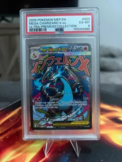 Pokemon PSA 6 Mega Charizard X ex 023 Ultra Premium Collection Charizard - Image 1