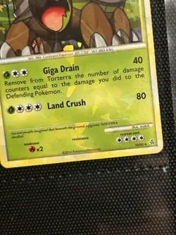 ERROR Bleed Holo Torterra Exclusive Deck Cracked Ice Holo Holo Pokemon LP - Image 2