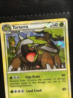 ERROR Bleed Holo Torterra Exclusive Deck Cracked Ice Holo Holo Pokemon LP - Image 4