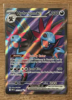 Hydreigon ex 161/086 Holo Ultra Rare White Flare Pokemon Holo Near Mint - Image 1