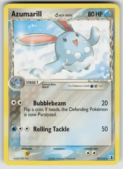 Azumarill 19/113 Rare Delta Species Pokemon Near Mint - Image 1