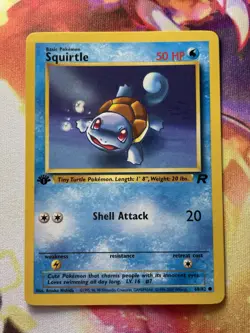 Squirtle 68/82 LP-NM 1st Edition Team Rocket WoTC 2000 Pokemon TCG - Image 1