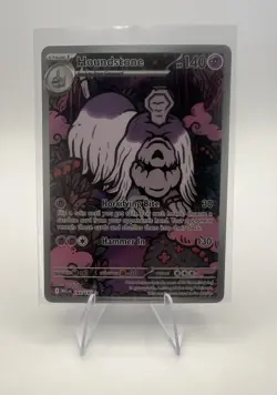 Pokemon Houndstone Full Art Holo Illustration Rare 140 HP 145/132 SV 151 - Image 1