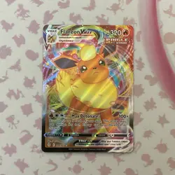 Flareon VMAX 18/203 Full Art Holo Pokemon TCG Evolving Skies NM - Image 1