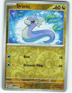 Dratini - Reverse Holo - 147/165 Scarlet & Violet 151 - Pokemon TCG - 2023 - Image 1