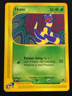 Pokemon Ekans 108/165 Common (NM) - Image 1