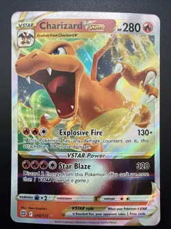 Pokemon Charizard Vstar Ultra Rare Pokemon Sword & Shield Brill Stars 18/172 NM - Image 1
