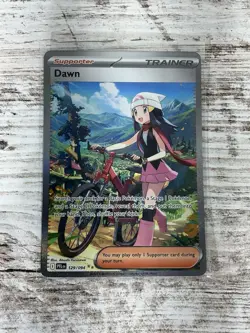 Pokemon Trainer Dawn 129/094 Me02 Phantasmal Flames Special Illustration Rare NM - Image 1