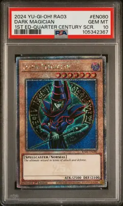 2024 YU-GI-OH! RA03-QUARTER CENTURY BONANZA #EN080 DARK MAGICIAN PSA 10 - Image 1