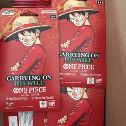 One Piece OP-13 Carrying on His Will Sleeved Blister Packs - Lot of 35 - OP13 - Image 2